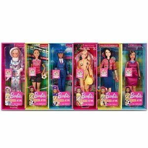 Barbie 60th Anniversary Careers Dolls - Limited Edition Bundle Set x 6  NIB